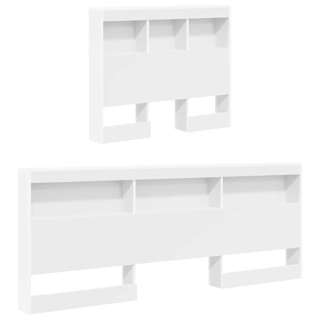 vidaXL Bookcase Bed with Shelf White 90 x 190 cm Engineered Wood 5