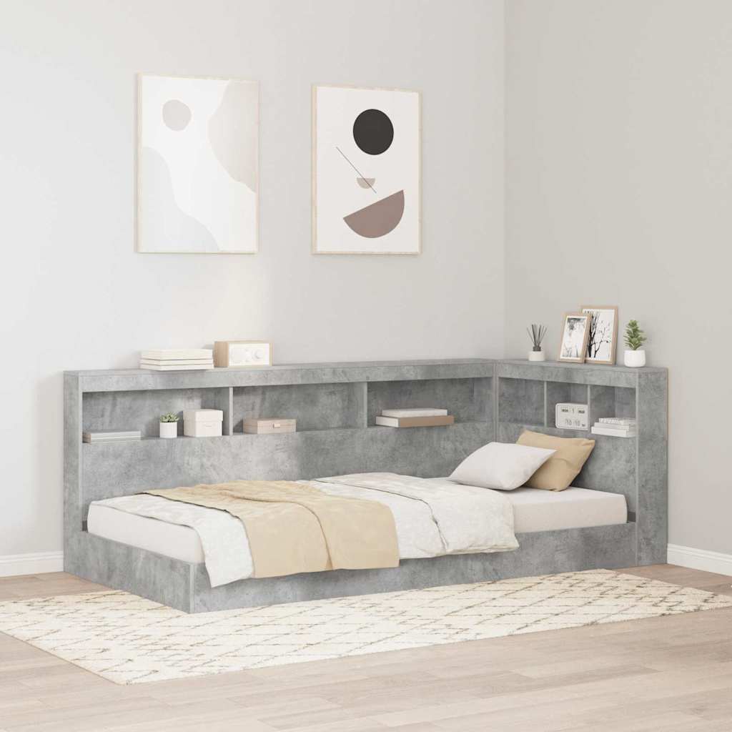 vidaXL Bookcase Bed with Shelf Engineered Wood