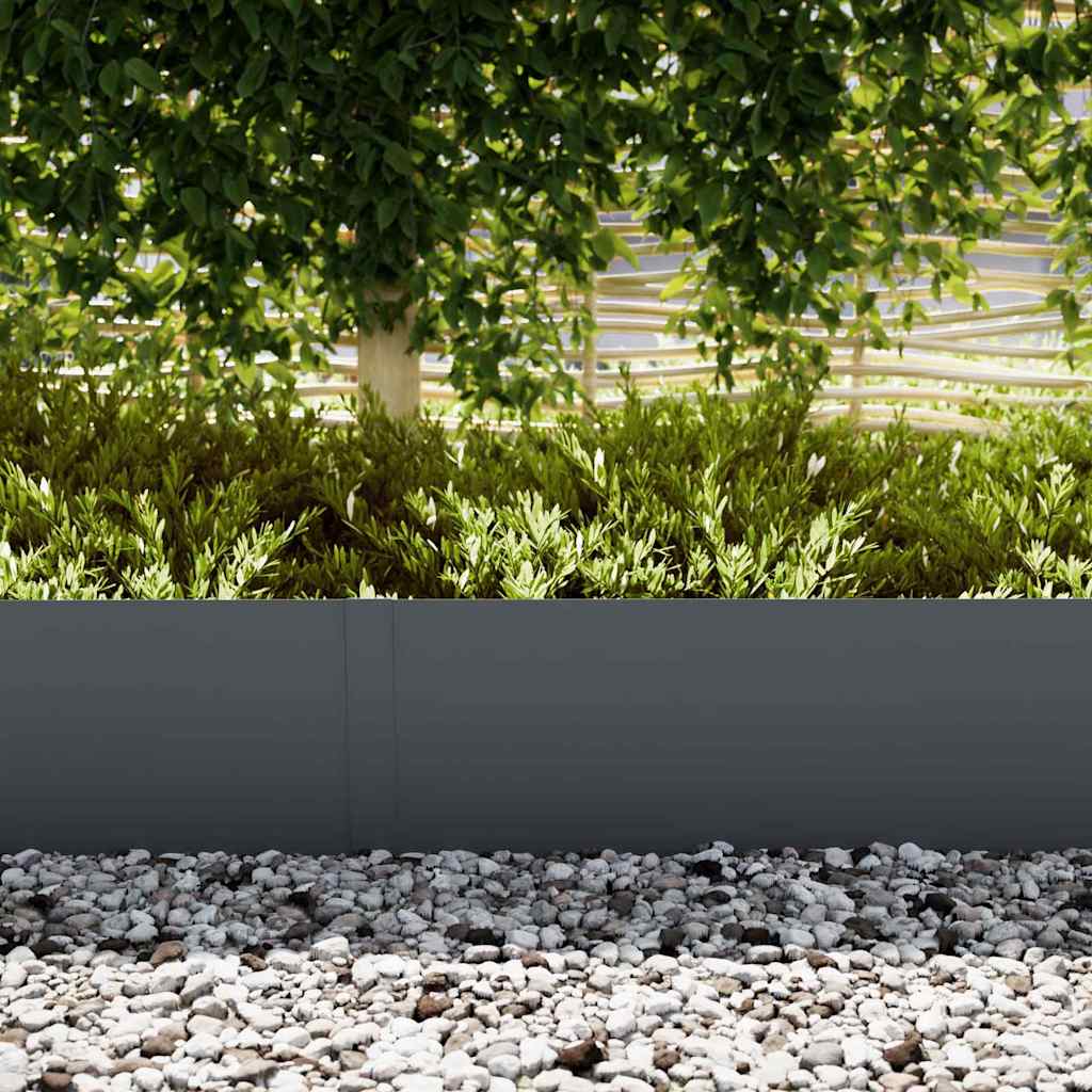 vidaXL Lawn Edging 30 pcs 100 x 0.05 x 30 cm Cold Rolled Steel 3