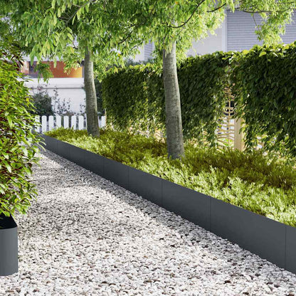 vidaXL Lawn Edging 30 pcs 100 x 0.05 x 30 cm Cold Rolled Steel 1