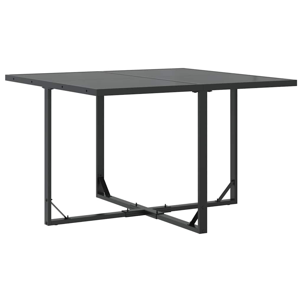 vidaXL Garden Dining Set 5 pcs Black Steel 4