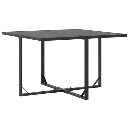 vidaXL Garden Dining Set 5 pcs Black Steel 4