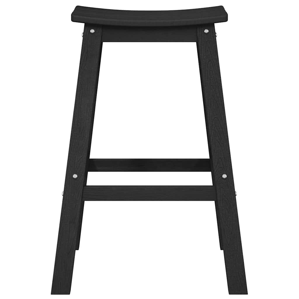 vidaXL Garden Bar Set 4 pcs Black HDPE 5