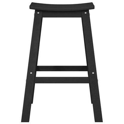 vidaXL Garden Bar Set 4 pcs Black HDPE 5