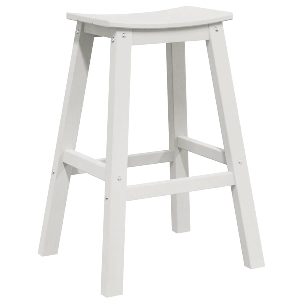 vidaXL Garden Bar Set 6 pcs White HDPE 4