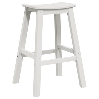 vidaXL Garden Bar Set 6 pcs White HDPE 4