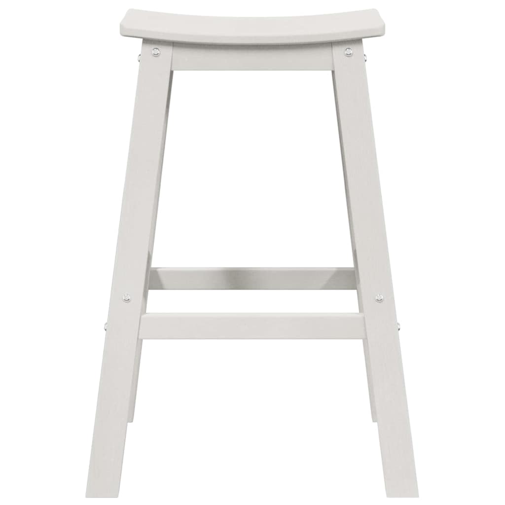 vidaXL Garden Bar Set 6 pcs White HDPE 5
