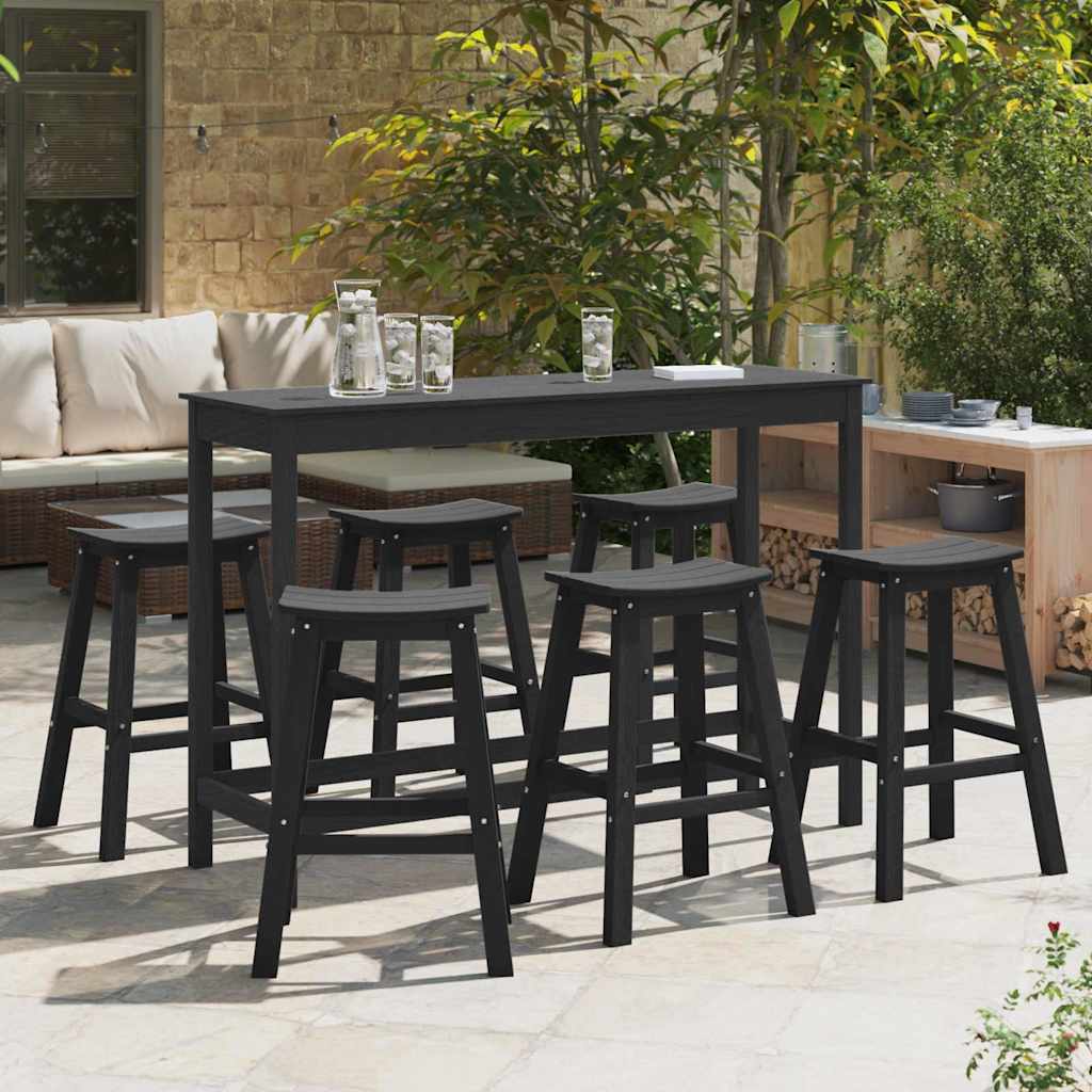 vidaXL Garden Bar Set 3 pcs HDPE