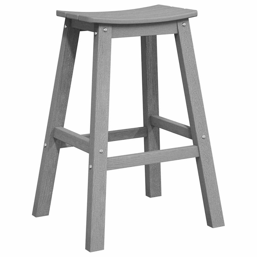 vidaXL Garden Bar Set 6 pcs Light Grey HDPE 4