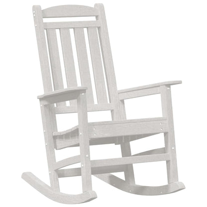 vidaXL Rocking Chair 2 pcs White Polyethylene 4
