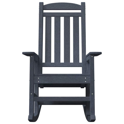 vidaXL Rocking Chair 2 pcs Navy Polyethylene 5