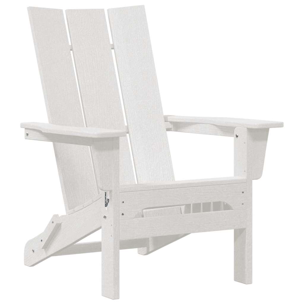 vidaXL Garden Chair 3 pcs White Polyethylene 5