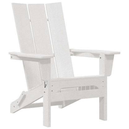 vidaXL Garden Chair 3 pcs White Polyethylene 5