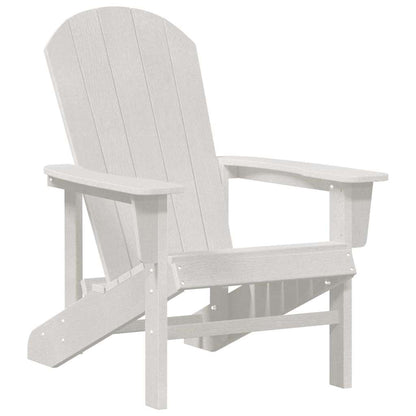 vidaXL Garden Chair 2 pcs White Polyethylene 4