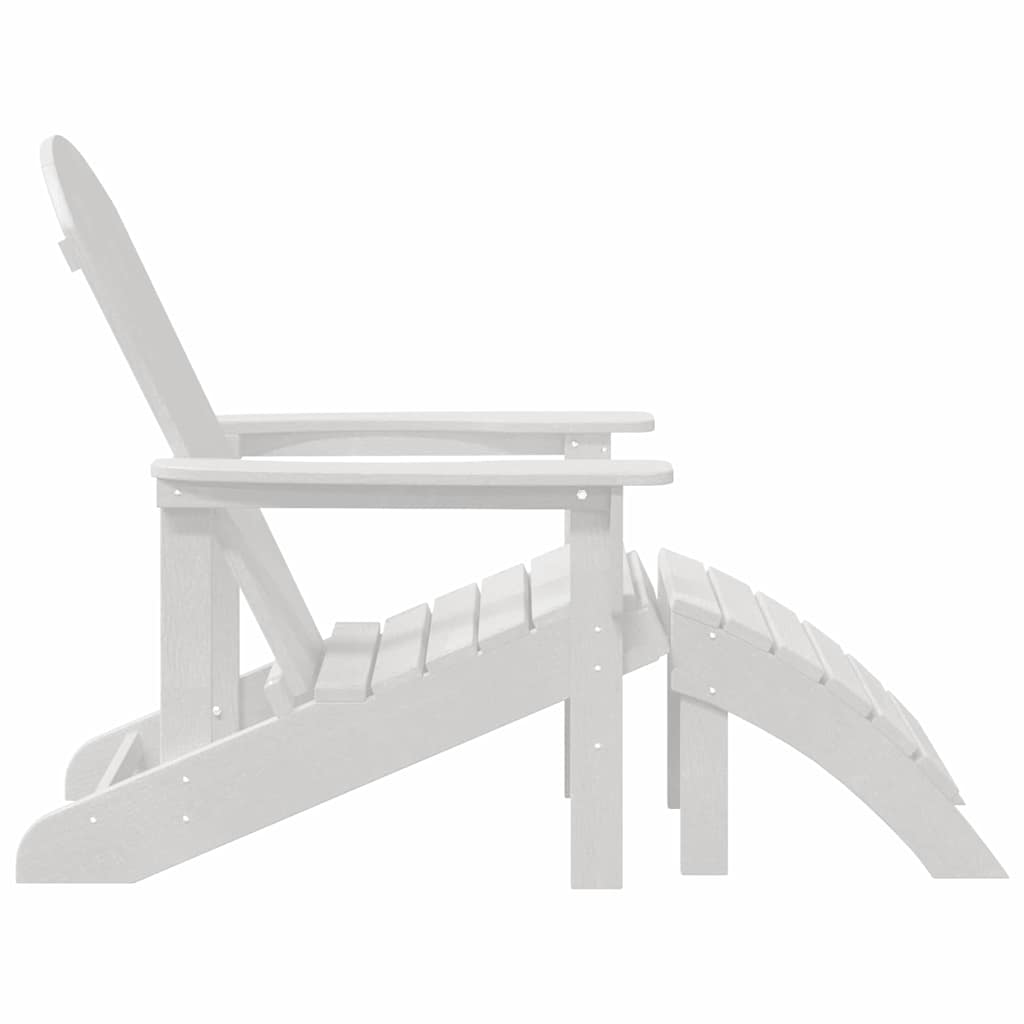 vidaXL Garden Chair 2 pcs White Polyethylene 6