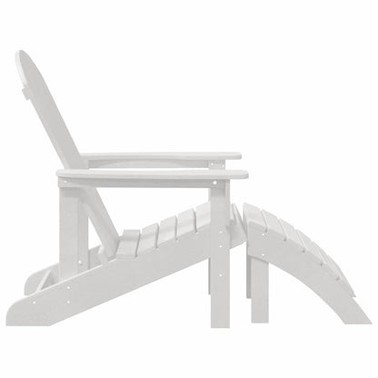 vidaXL Garden Chair 2 pcs White Polyethylene 6