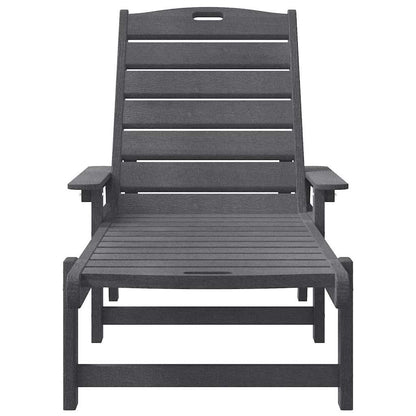 vidaXL Sun Lounger 2 pcs Polyethylene Light Grey 4