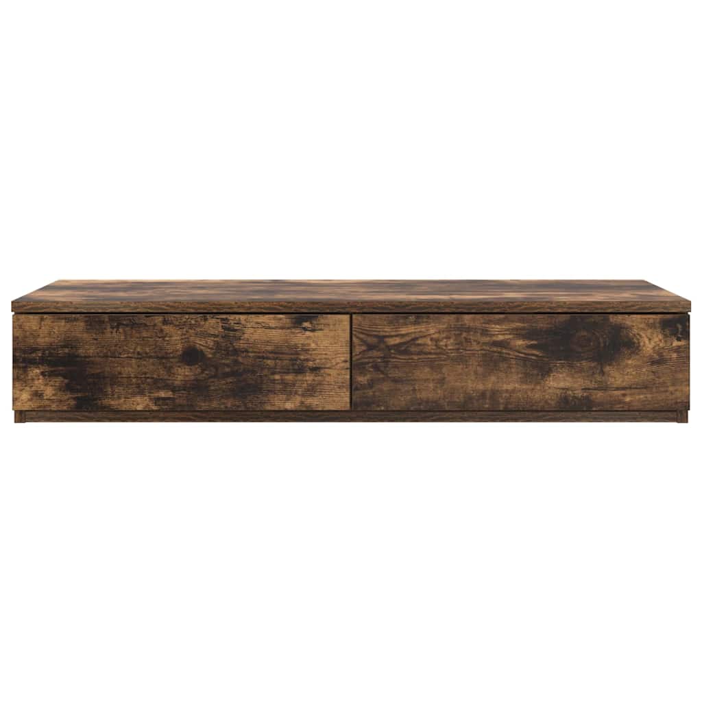 Bed Drawers Engineered Wood Smoked Oak 90 x 36.5 x 16.5 cm