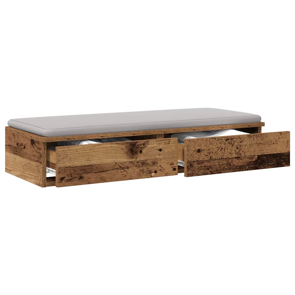 Bed Drawers Engineered Wood Old Wood 90 x 36.5 x 16.5 cm
