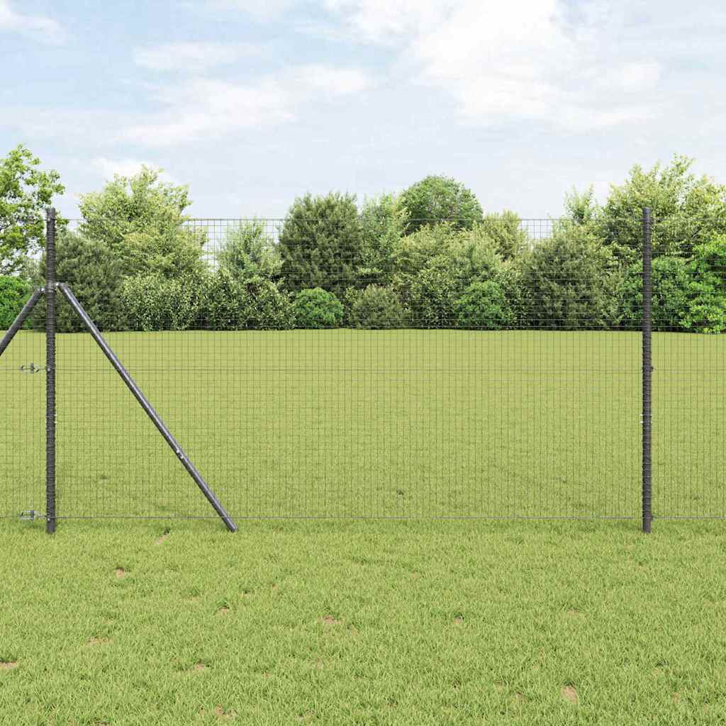 Chicken Wire Fence Steel with PVC Coating Grey Length 25 mm 10 x 0.4 m – 50 x 1 m 10 x 1.4 m