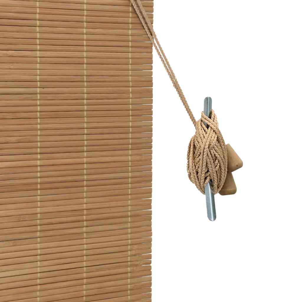 Roller Blind Bamboo Drop 160 cm Brown 120 cm