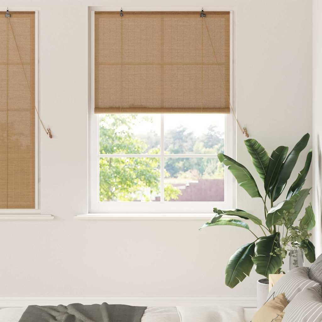 Roller Blind Bamboo Drop 160 cm Brown 120 cm