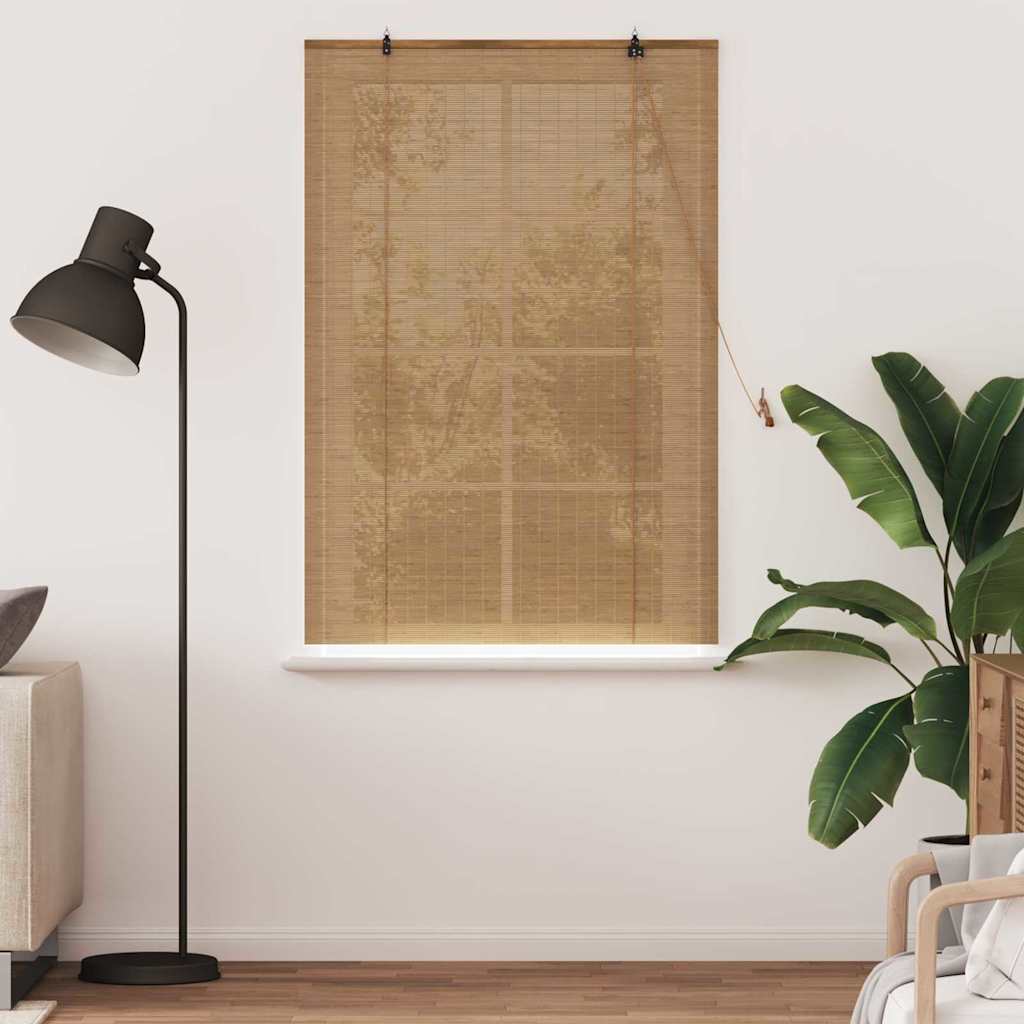 Roller Blind Bamboo Drop 160 cm Brown 120 cm