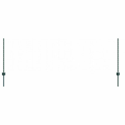 Embedded Fence Post Green Powder-Coated Steel Steel/green 44 120 cm