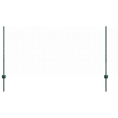Embedded Fence Post Green Powder-Coated Steel Steel/green 44 140 cm