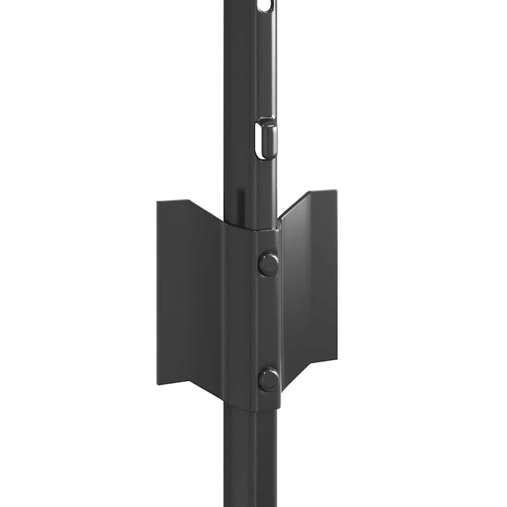 vidaXL Embedded Fence Post 44 pcs Grey 120 cm Powder-Coated Steel 5