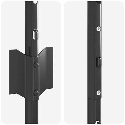 vidaXL Embedded Fence Post 44 pcs Grey 200 cm Powder-Coated Steel 6