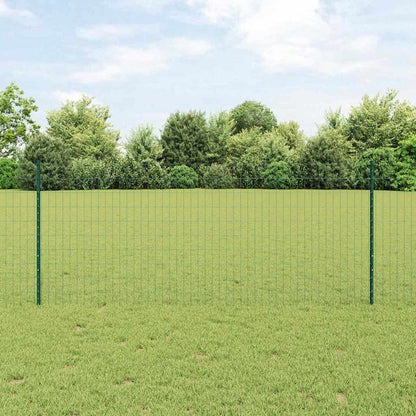 Euro Fence with Post 10 x 0.6 m PVC-Coated Steel Mesh Green 10 x 0.4 m – 10 x 1 m 10 x 1 m fence (5 x 10 cm mesh)
