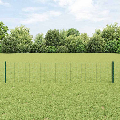 Euro Fence with Post 10 x 0.6 m PVC-Coated Steel Mesh Green 10 x 0.4 m – 10 x 1 m 10 x 0.4 m fence (7.5 x 10 cm mesh)