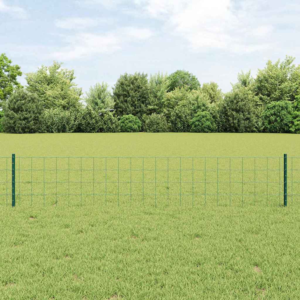 Euro Fence with Post 10 x 0.6 m PVC-Coated Steel Mesh Green 10 x 0.4 m – 10 x 1 m 10 x 0.4 m fence (10 x 10 cm mesh)