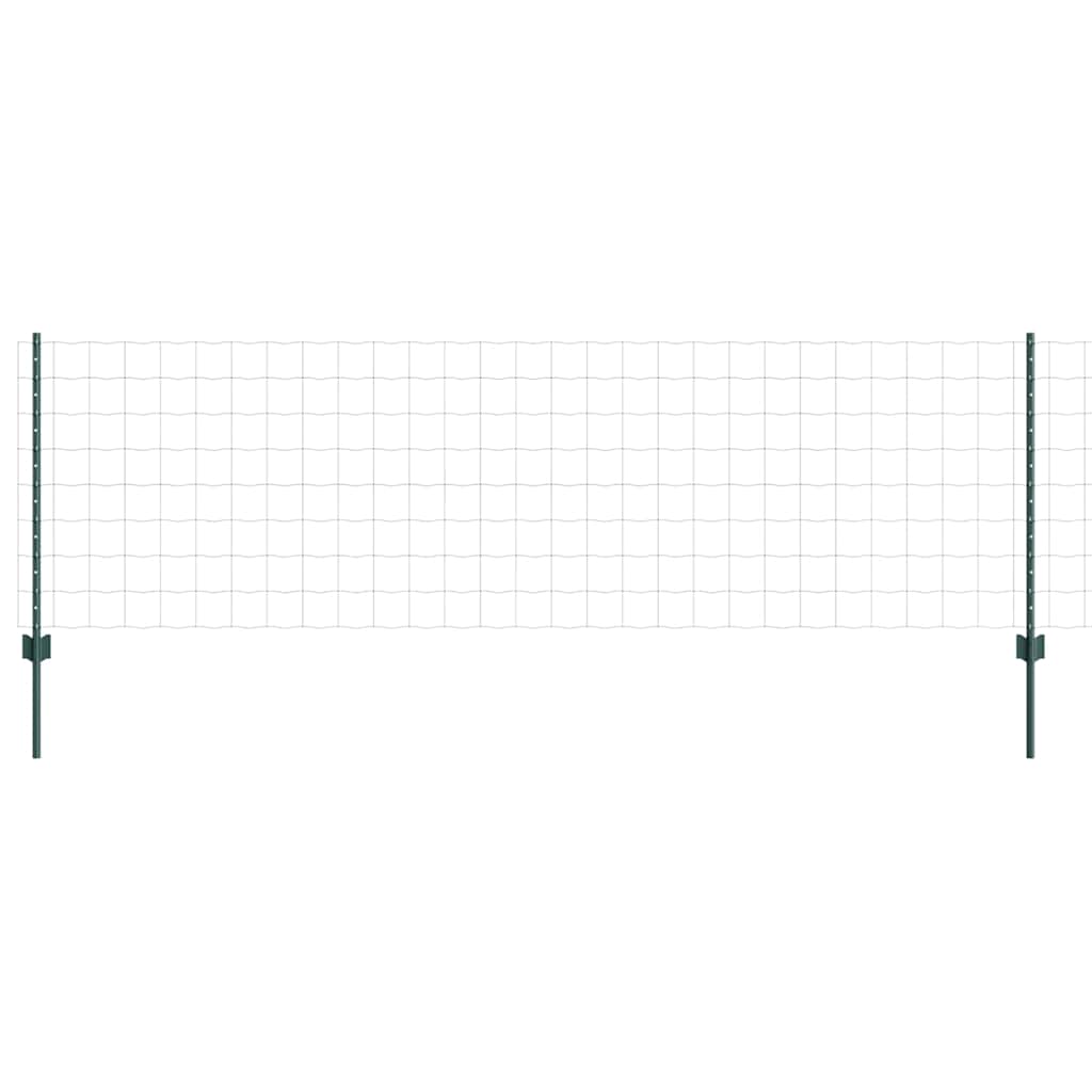Euro Fence with Post 10 x 0.6 m PVC-Coated Steel Mesh Green 10 x 0.4 m – 10 x 1 m 10 x 0.8 m fence (10 x 10 cm mesh)