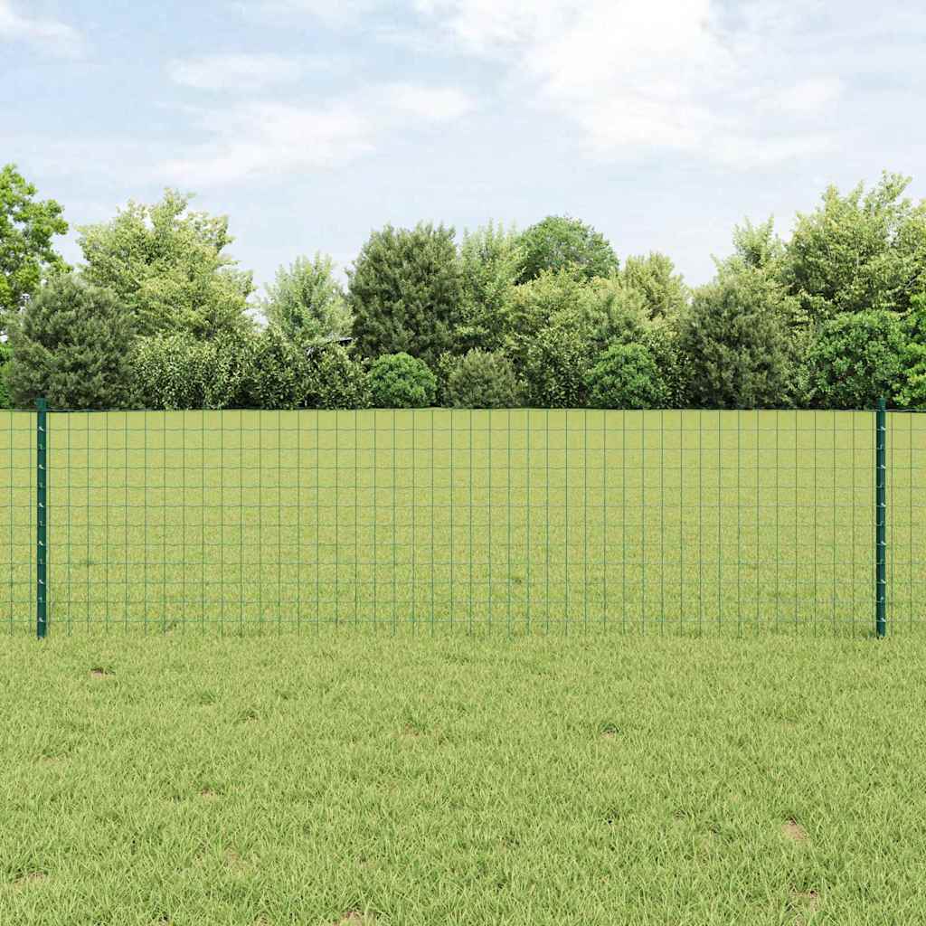 Euro Fence with Post 10 x 1.6 m PVC-Coated Steel Mesh Green 10 x 1.5 m – 25 x 1 m 25 x 0.6 m fence (5 x 5 cm mesh)