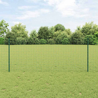 Euro Fence with Post 25 x 1.2 m PVC-Coated Steel Mesh Green 25 x 1 m – 50 x 0.6 m 25 x 1 m fence (5 x 7.5 cm mesh)