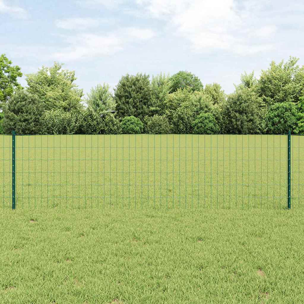 Euro Fence with Post 10 x 1.6 m PVC-Coated Steel Mesh Green 10 x 1.5 m – 25 x 1 m 25 x 0.6 m fence (5 x 10 cm mesh)