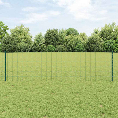 Euro Fence with Post 10 x 1.6 m PVC-Coated Steel Mesh Green 10 x 1.5 m – 25 x 1 m 25 x 0.6 m fence (10 x 10 cm mesh)