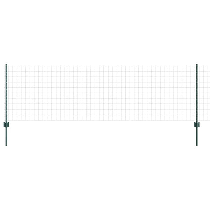 Euro Fence with Post 10 x 1.6 m PVC-Coated Steel Mesh Green 10 x 1.5 m – 25 x 1 m 25 x 0.8 m fence (7.7 x 6.4 cm mesh)