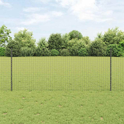 Euro Fence with Post 10 x 1 m PVC-Coated Steel Mesh Grey 10 x 0.4 m – 10 x 1 m 10 x 1 m fence (5 x 5 cm mesh)