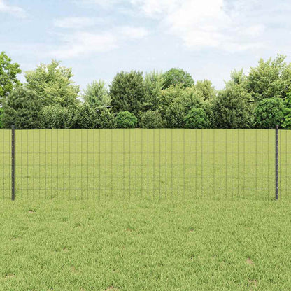 Euro Fence with Post 10 x 1 m PVC-Coated Steel Mesh Grey 10 x 0.4 m – 10 x 1 m 10 x 0.6 m fence (5 x 10 cm mesh)