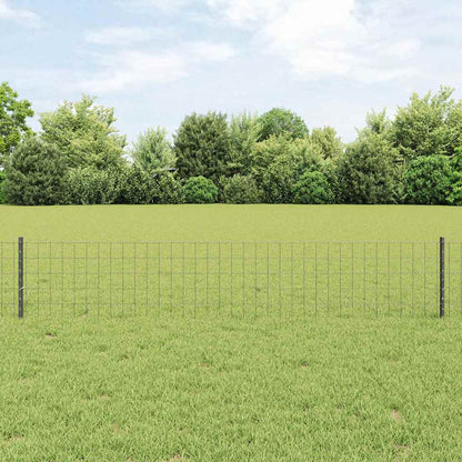 Euro Fence with Post 10 x 1 m PVC-Coated Steel Mesh Grey 10 x 0.4 m – 10 x 1 m 10 x 0.4 m fence (7.7 x 6.4 cm mesh)