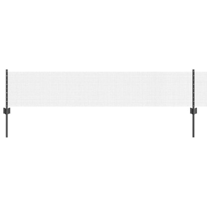 Welded Wire Fence with Posts 10 x 1 m Galvanised Steel Grey 10 x 0.4 m – 10 x 1.4 m 10 x 0.4 m fence (1.2 x 1.2 cm mesh)
