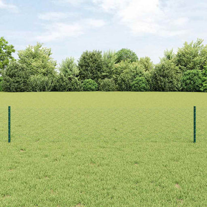 Hexagonal Fence with Post 10 x 0.5 m PVC-Coated Steel Green 10 x 0.4 m – 10 x 1 m 10 x 0.4 m fence (5 cm width mesh)