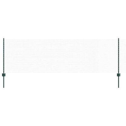 vidaXL Hexagonal Fence with Post 100 x 0.8 m PVC-Coated Steel Green 2