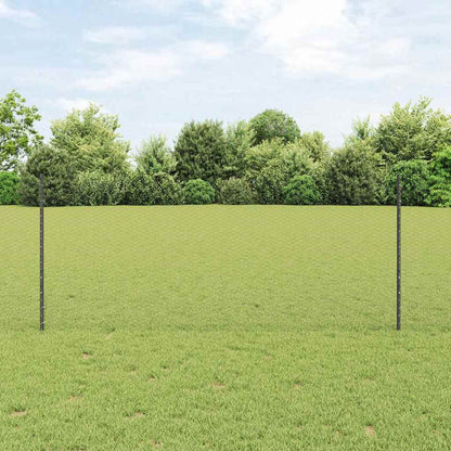 Hexagonal Fence with Post 10 x 1 m PVC-Coated Steel Mesh Grey 10 x 0.4 m – 10 x 1 m 10 x 1 m fence (2.5 cm width mesh)
