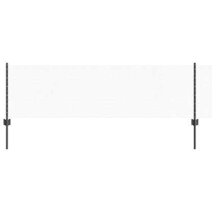vidaXL Hexagonal Fence with Post 100 x 0.6 m PVC-Coated Steel Grey 2