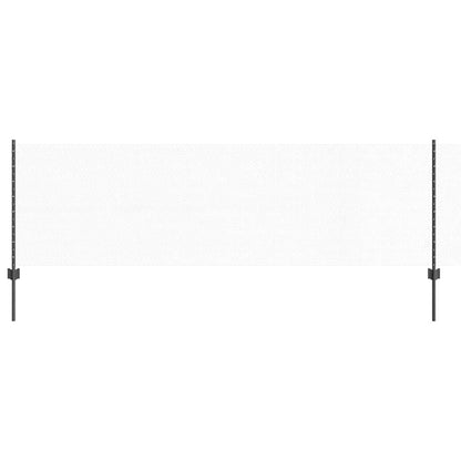 vidaXL Hexagonal Fence with Post 100 x 0.8 m PVC-Coated Steel Grey 2