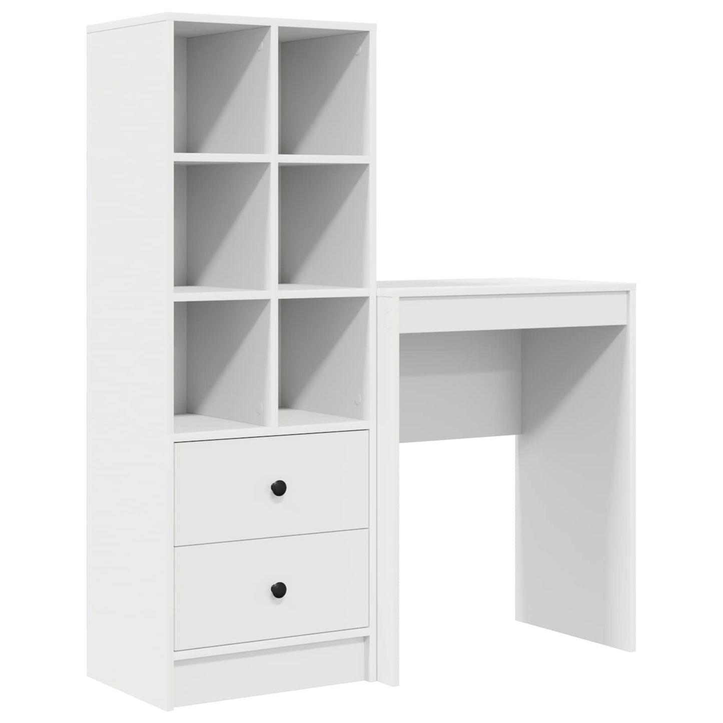 vidaXL Desk White 105.5 x 34 x 127 cm 2 pcs 2